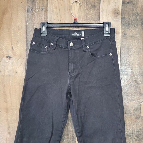Jordache Black Low Rise Stretch Jeans Size 07/08 Petite RN# 98826 - Picture 2 of 9
